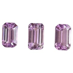 34.29 Carats Pink Kunzite Octagon Natural Cut Stones For Fine Gem Jewellery