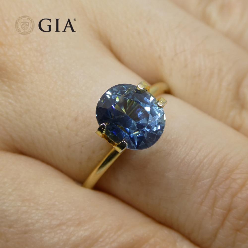 This is a stunning GIA Certified Sapphire


The GIA report reads as follows:

GIA Report Number: 5221842444
Shape: Oval
Cutting Style:
Cutting Style: Crown: Brilliant Cut
Cutting Style: Pavilion: Step Cut
Transparency: Transparent
Color: Greenish