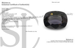 3.42ct Rectangular Cushion Purple Grey Spinel from Burma