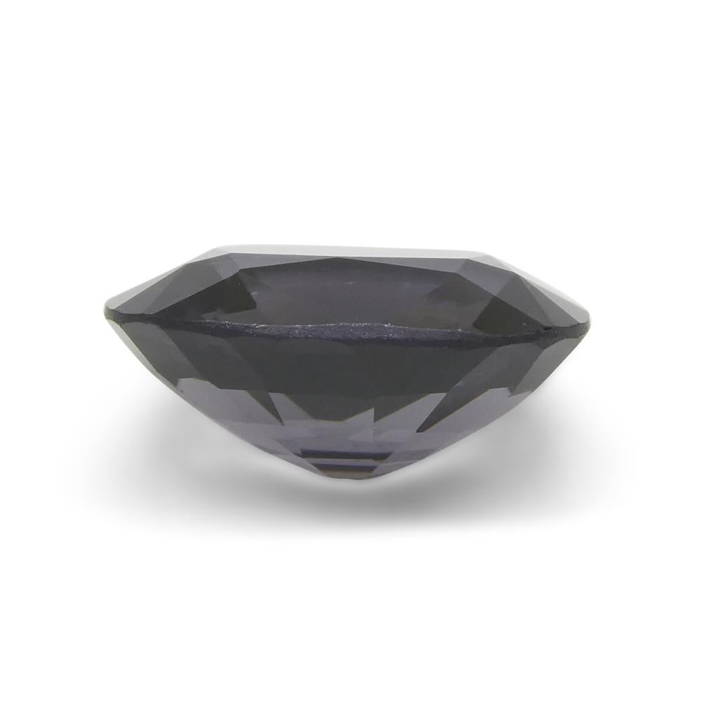 3,42ct Spinello grigio viola rettangolare a cuscino dalla Birmania in vendita 5