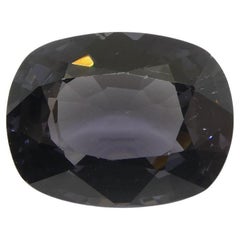 3,42ct Rechteckiger lila-grauer Kissen-Spinell aus Birma