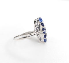 3.42cttw Kyanite Sterling Silver Ring