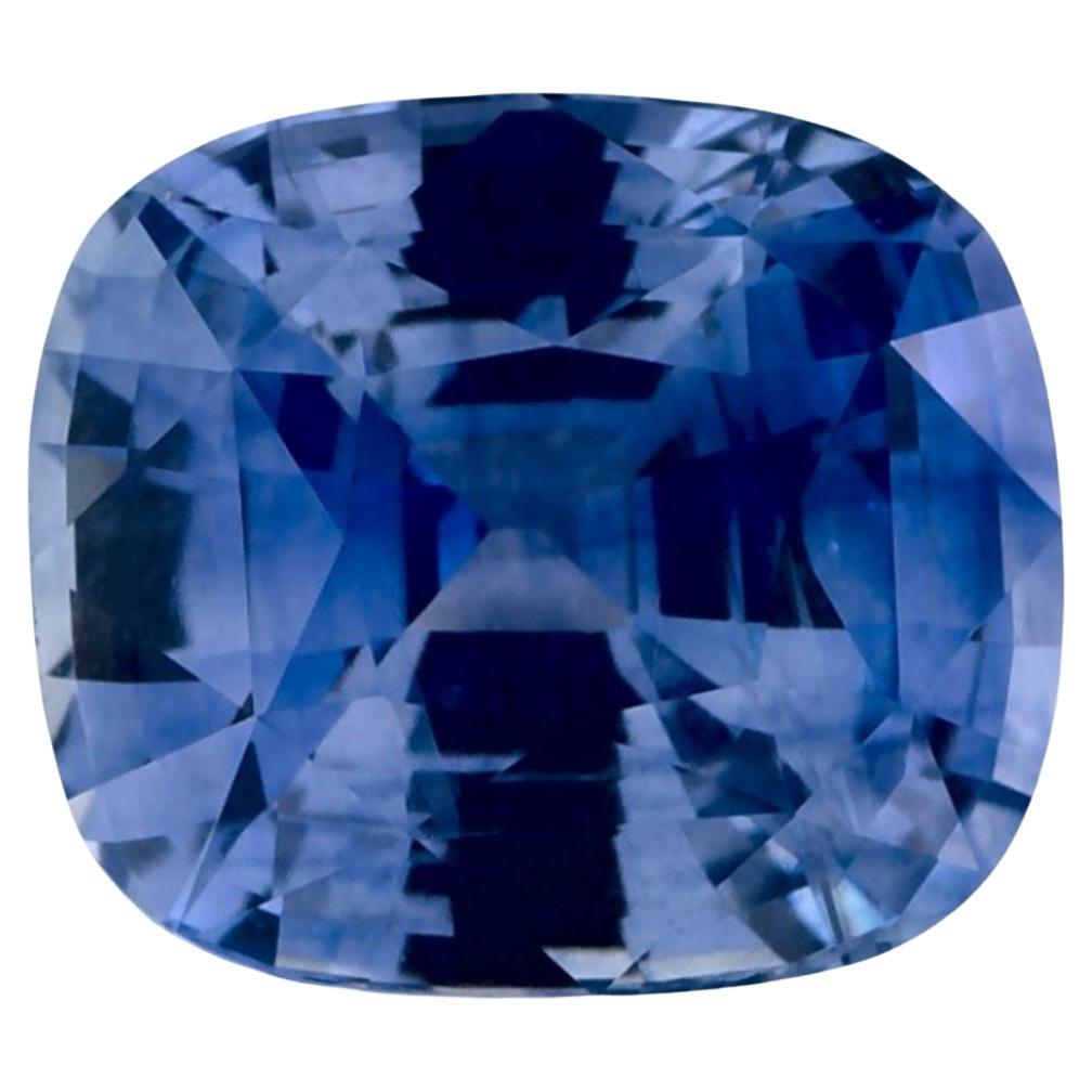 3.43 Ct Blue Sapphire Cushion Loose Gemstone