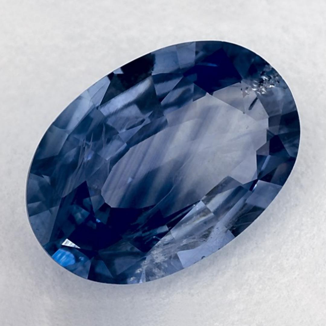 Oval Cut 3.43 Ct Blue Sapphire Oval Loose Gemstone For Sale