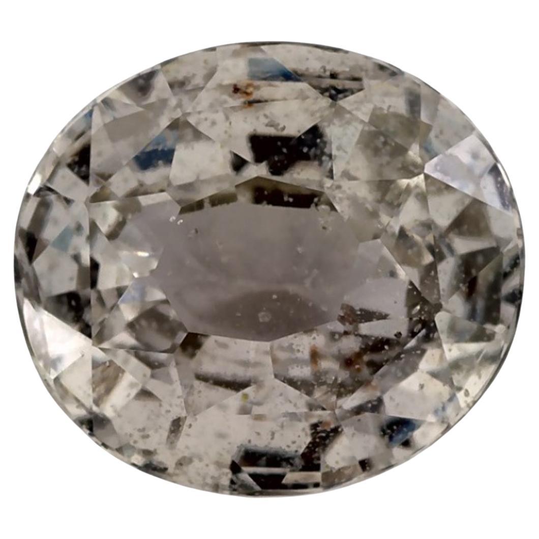 3.43 Ct Green Sapphire Oval Loose Gemstone For Sale