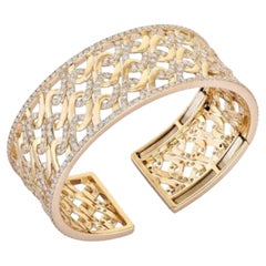 343 Bracelet en or jaune 18K avec diamants