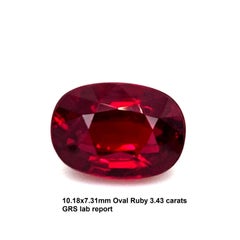 3.43ct Certified Ruby