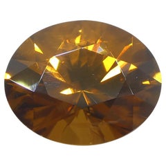 3,43 Karat natürlicher Erdgestein Minierter ovaler Meister Brillantschliff Orange Zirkon aus Sri Lank