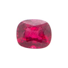 3.44 Carat GRS Certified Unheated Cushion-Cut Burmese Red Spinel