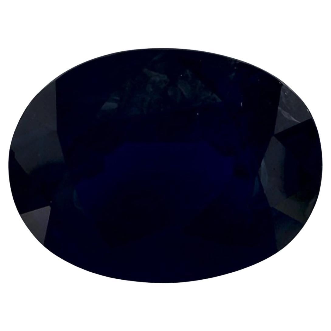 3.44 Ct Blue Sapphire Oval Loose Gemstone