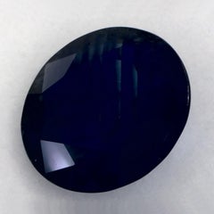 3.44 Ct Blue Sapphire Round Loose Gemstone