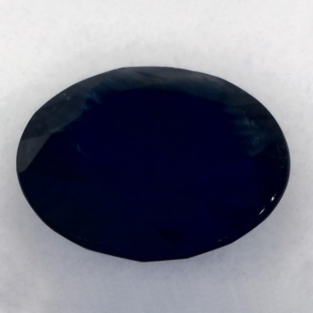 3.44 carati di zaffiro blu rotondo sfuso In condizioni Nuovo in vendita a Fort Lee, NJ
