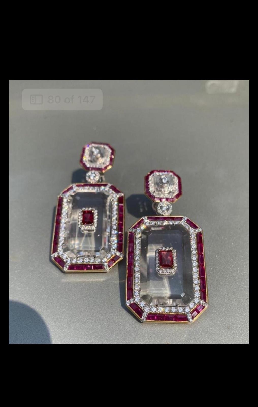 3,44 Karat natürlicher Burma unerhitzter Rubin 1,68 Karat Smaragd Diamantring Cum Anhänger im Angebot 7