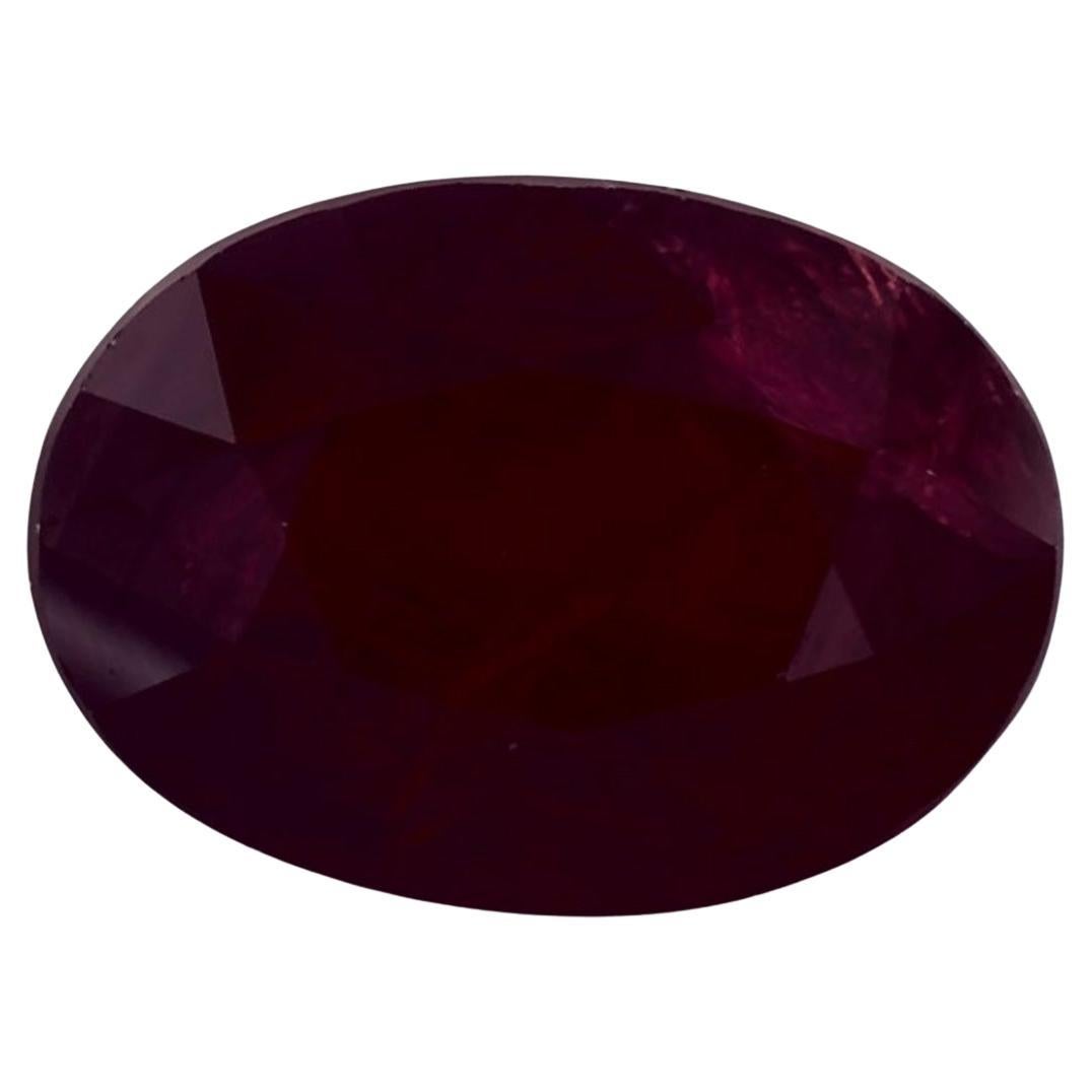 3.44 Ct Ruby Oval Loose Gemstone