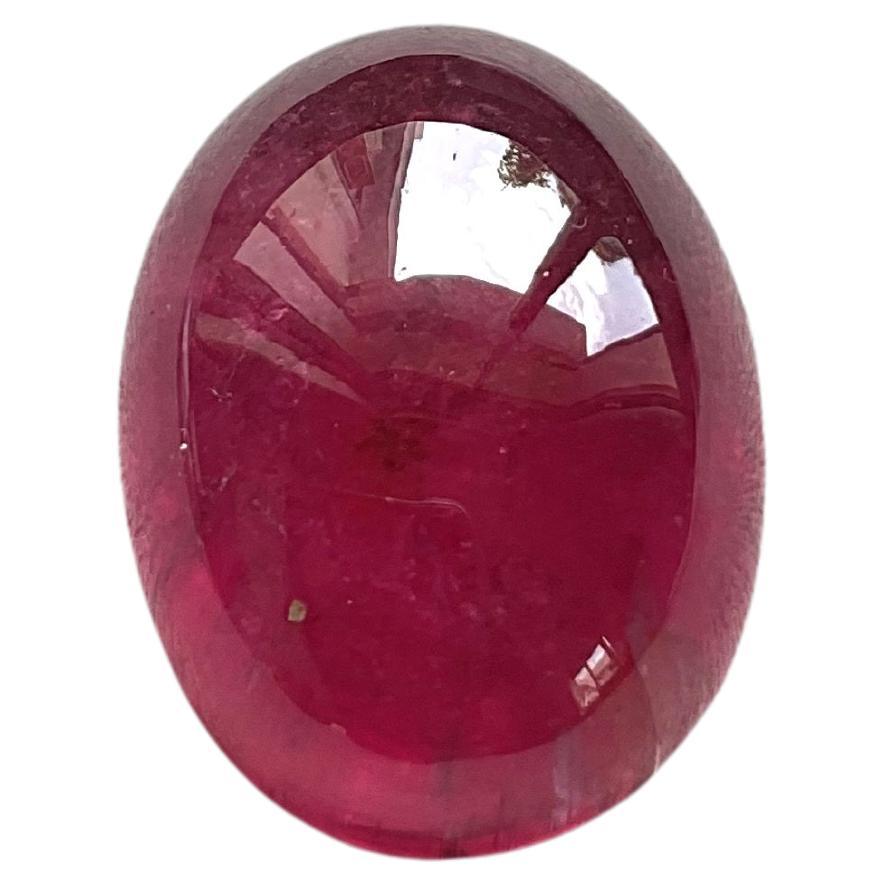 34.49 Carats Top Quality Rubellite Tourmaline Oval 1 Pieces Natural Gemstone For Sale