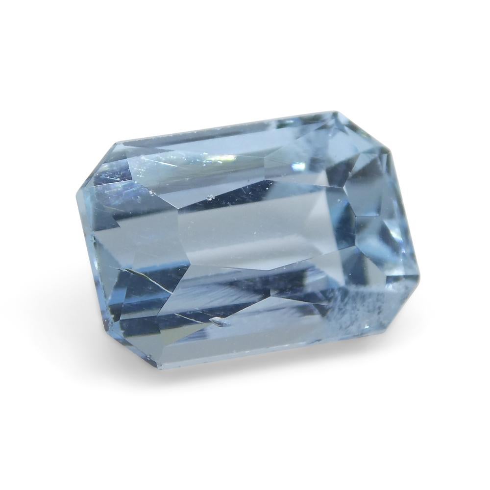 3.44ct Emerald Blue Aquamarine from Brazil For Sale 7