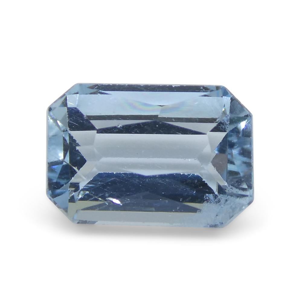 3.44ct Emerald Blue Aquamarine from Brazil For Sale 8