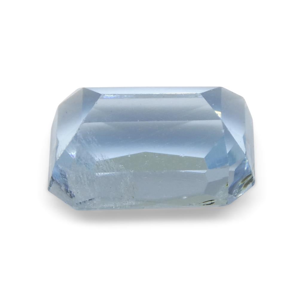3.44ct Emerald Blue Aquamarine from Brazil In New Condition For Sale In Toronto, Ontario