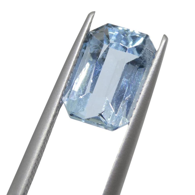 12.30Cts Naturel Brésil Aigue-Marine Ovale Cabochon Desseré Pierre Précieuse