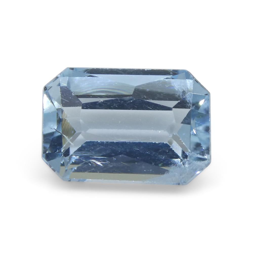 3.44ct Emerald Blue Aquamarine from Brazil For Sale 2