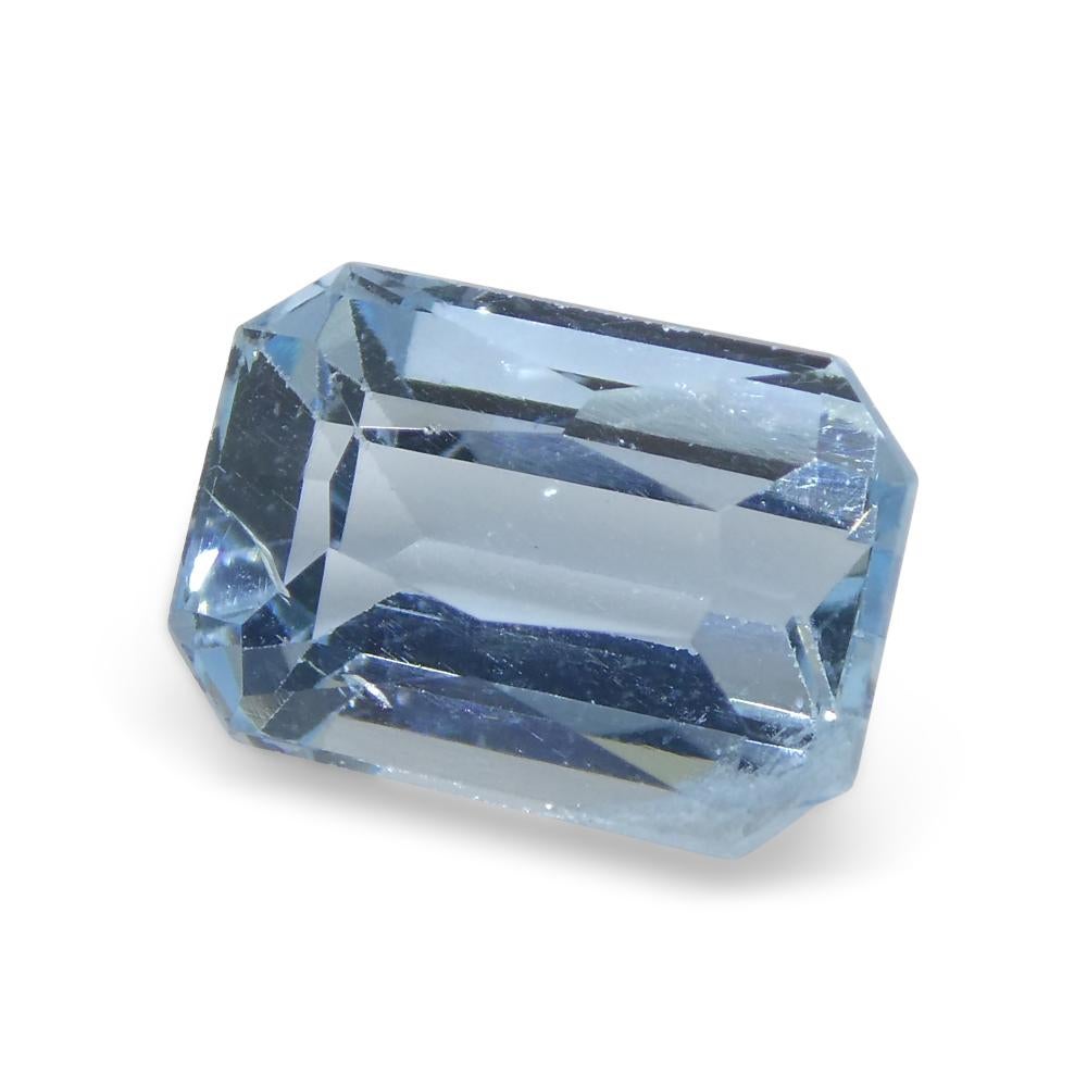 3.44ct Emerald Blue Aquamarine from Brazil For Sale 3