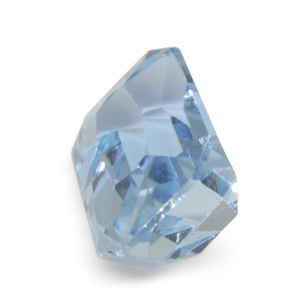 3.44ct Emerald Blue Aquamarine from Brazil For Sale 4
