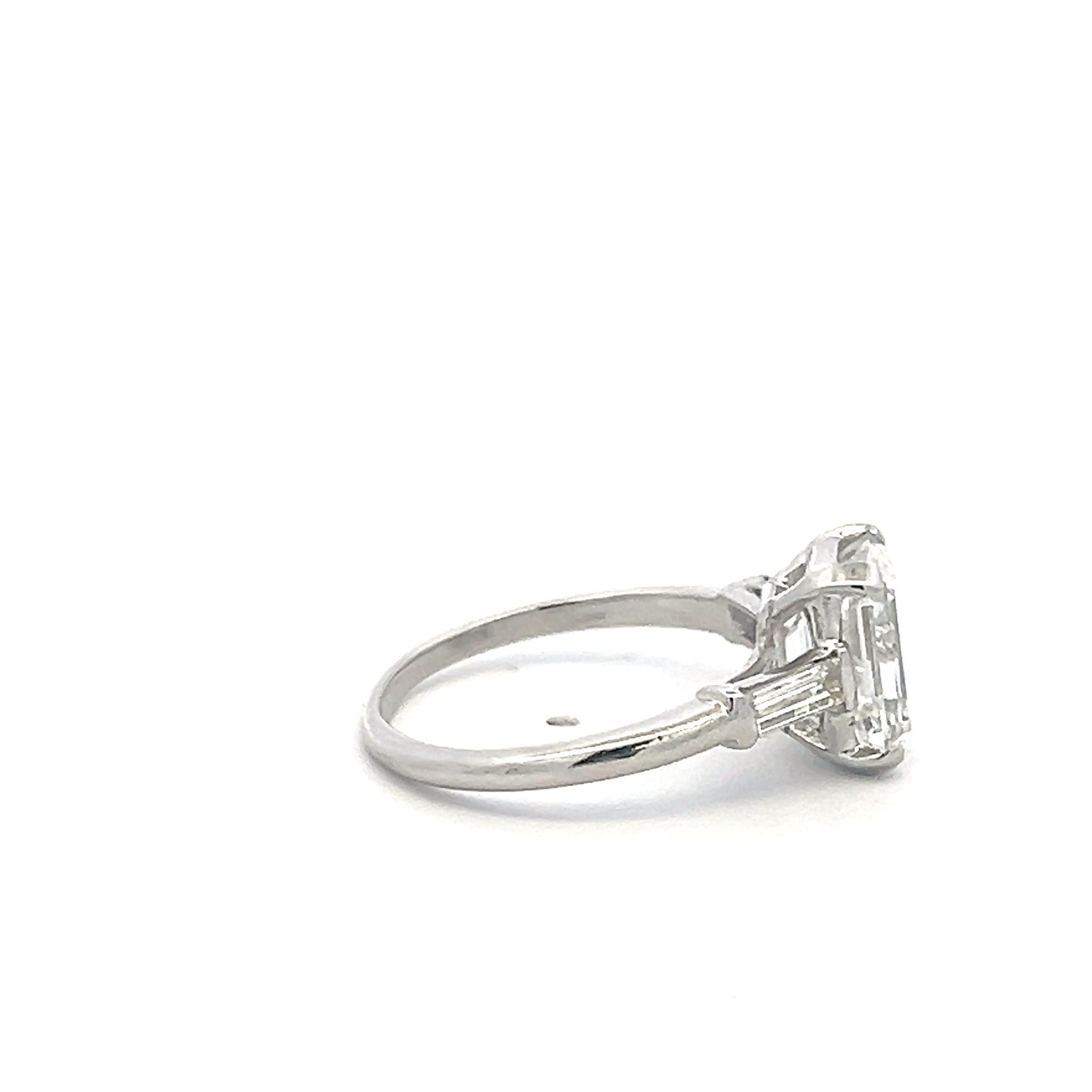 Title:
3.45 Carat Emerald Cut H VS1 and Baguette Shape H VS Diamond Platinum Engagement Ring
Style:
Engagement
Metal:
Platinum
Gemstone 1:
3.03 Carat Diamond
Number of Stones:
1
Color:
H
Clarity:
VS1
Shape:
Emerald Cut
GIA:
DIAM EC H VS1 (GIA)