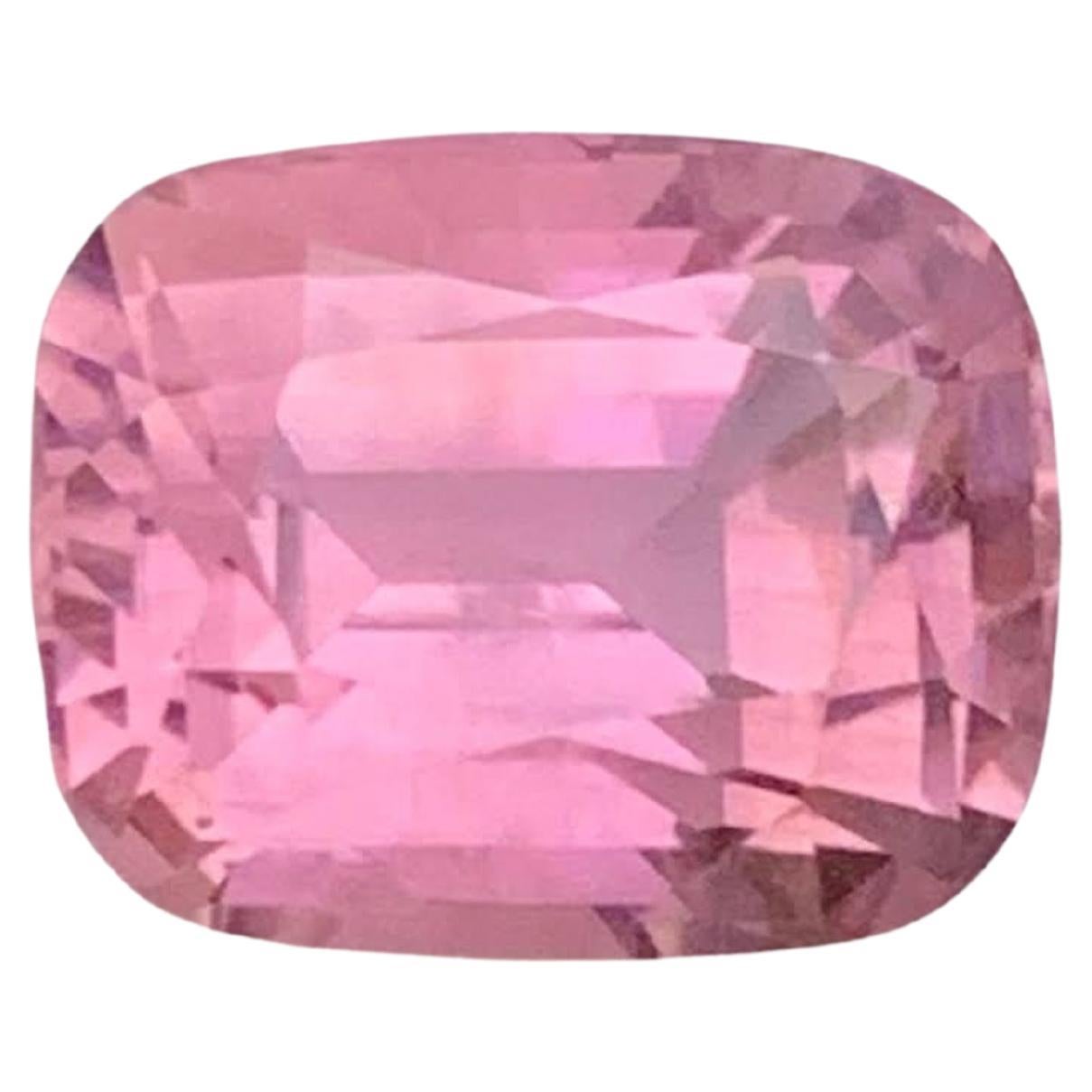 3,45 carati di tormalina rosa baby naturale sciolta, pietra tagliata a cuscino Gemma africana