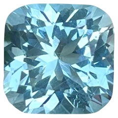 3.45 Carat Natural Loose Fine Aquamarine Custom Precision Cut Nigerian Gemstone