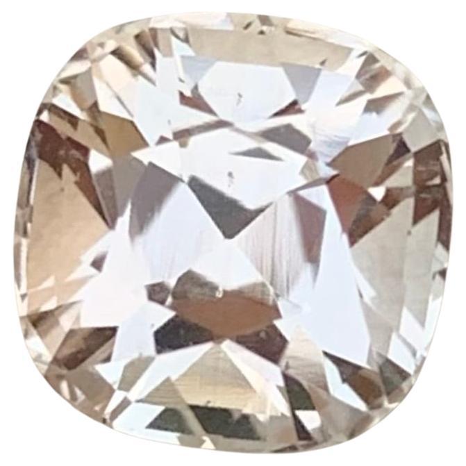 3.45 Carat Natural Loose Golden Topaz Cushion Shape Gemstone