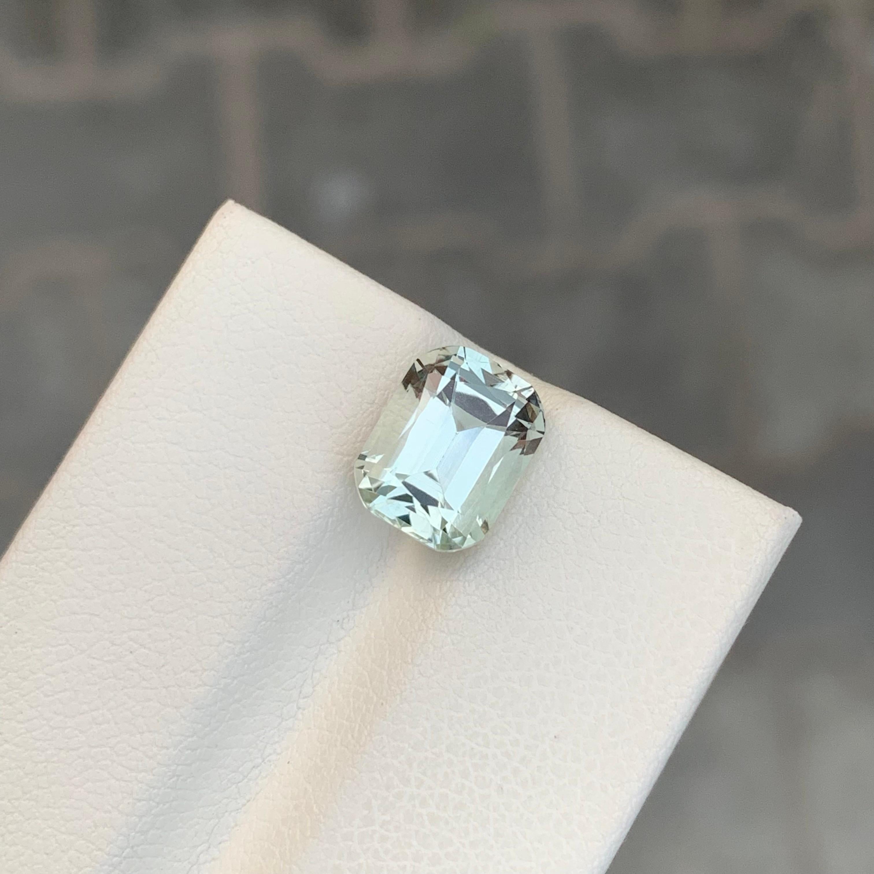 3,45 Karat Natürlicher loser grüner Amethyst Smaragd Form Edelstein (Smaragdschliff) im Angebot