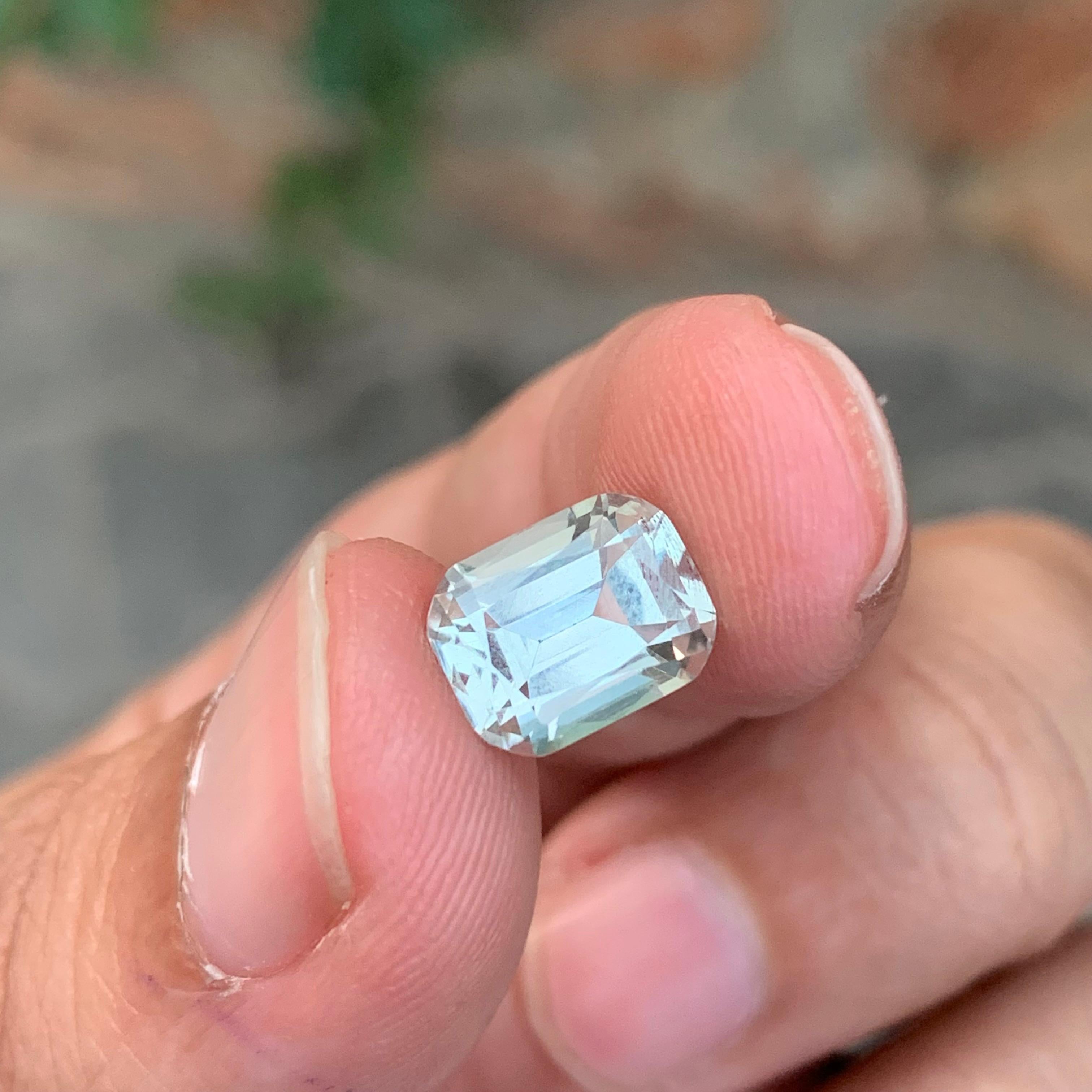 3,45 Karat Natürlicher loser grüner Amethyst Smaragd Form Edelstein im Zustand „Neu“ im Angebot in Peshawar, PK