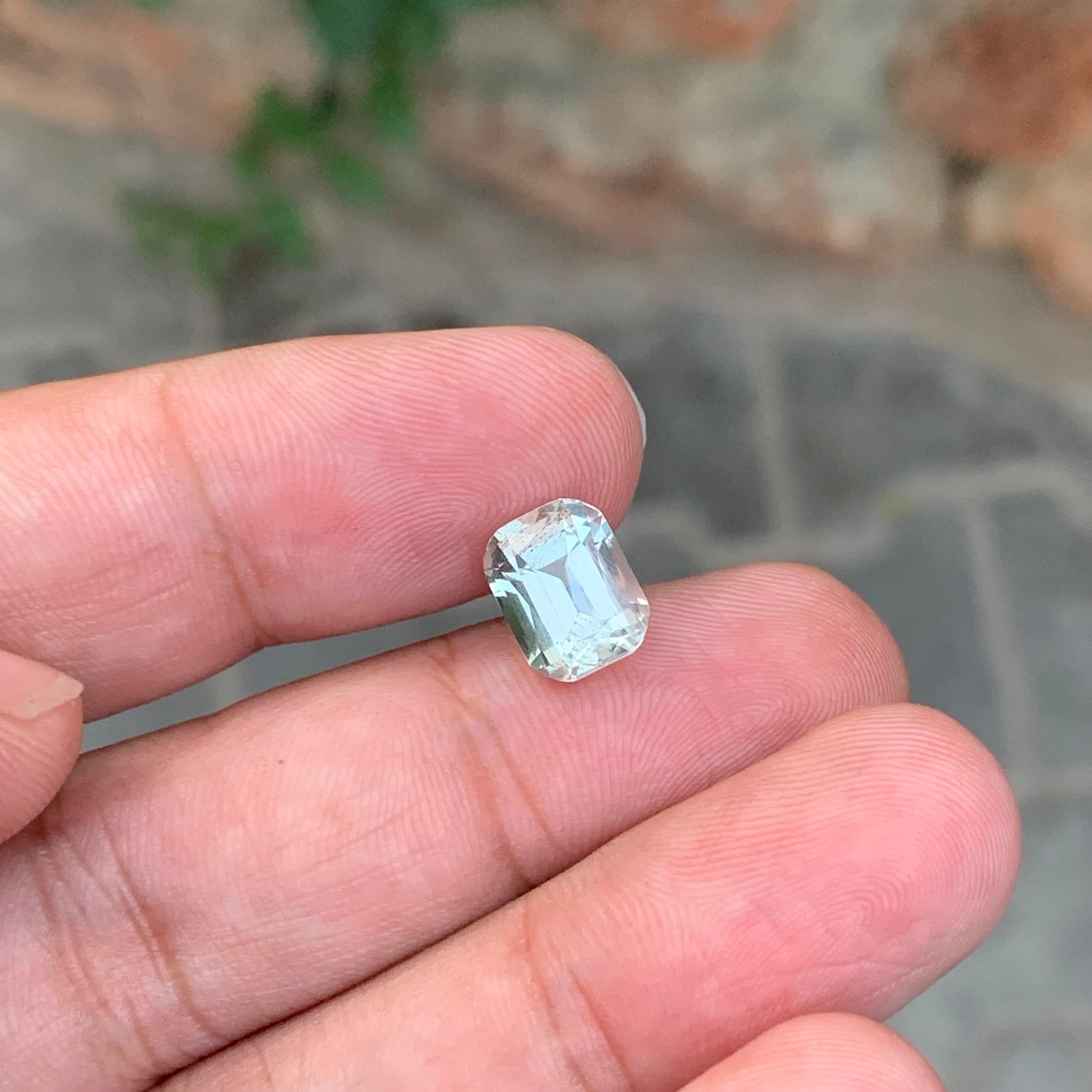3,45 Karat Natürlicher loser grüner Amethyst Smaragd Form Edelstein für Damen oder Herren im Angebot
