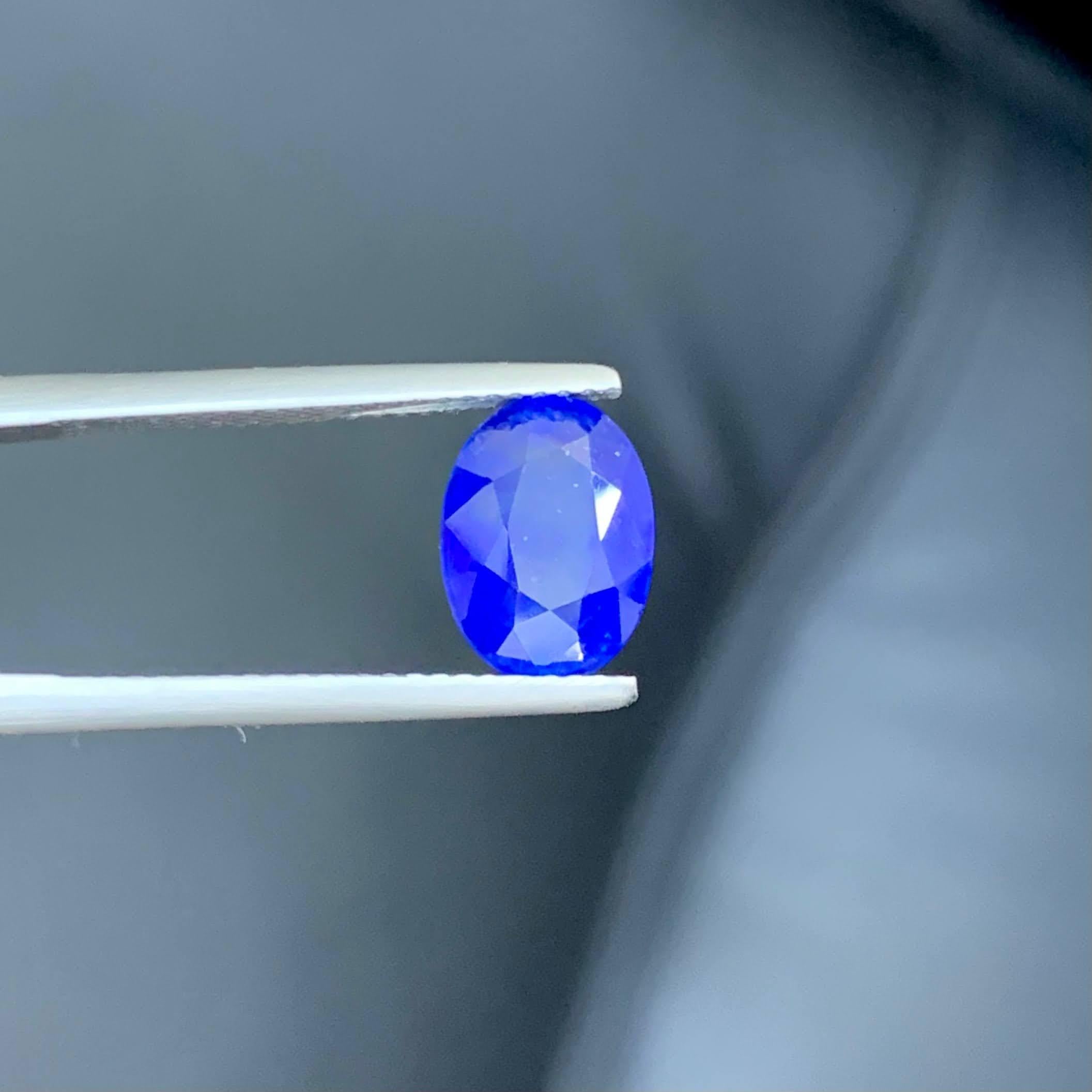 Weight 3.45 carat 
Dimensions 10.3x7.6x5.0mm
Treatment None 
Origin Sri Lankan 
Clarity VVS 
Shape Cut Oval 




This exquisite 3.45 Carat Natural Loose Intense Blue Sapphire from Sri Lanka radiates elegance and depth with its rich royal blue hue