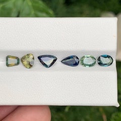 3.45 Carat Natural Loose Parti Sapphire Jewelry Gemstones Lot From Madagascar