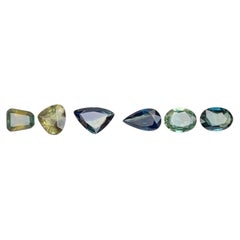 3.45 Carat Natural Loose Parti Sapphire Jewelry Gemstones Lot From Madagascar