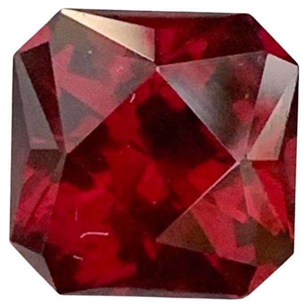 3.45 Carat Natural Loose Rhodolite Garnet Square Shape Gem