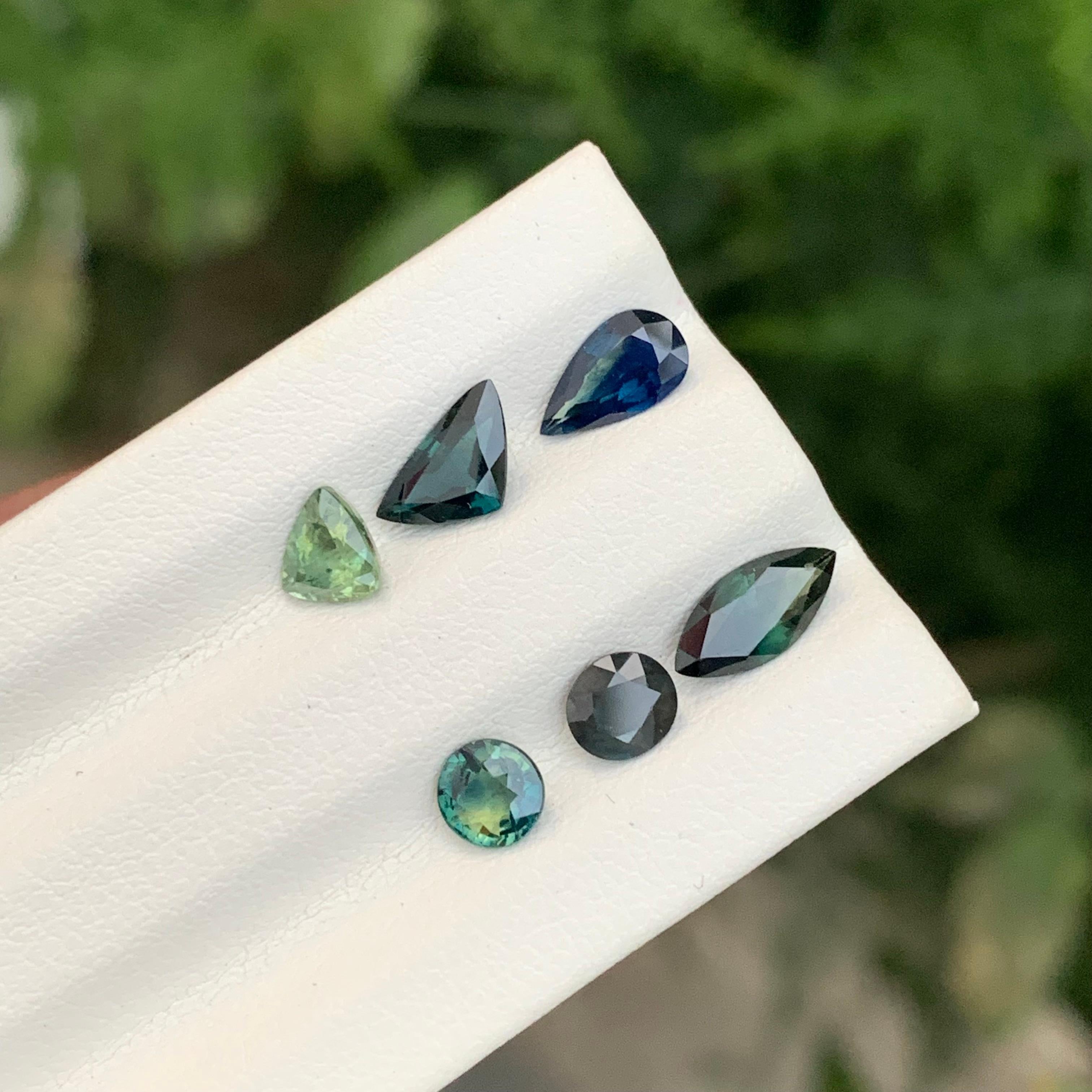 3.45 Carat Natural Loose Sapphires Lot Gemstone For Jewellery Making For Sale 1