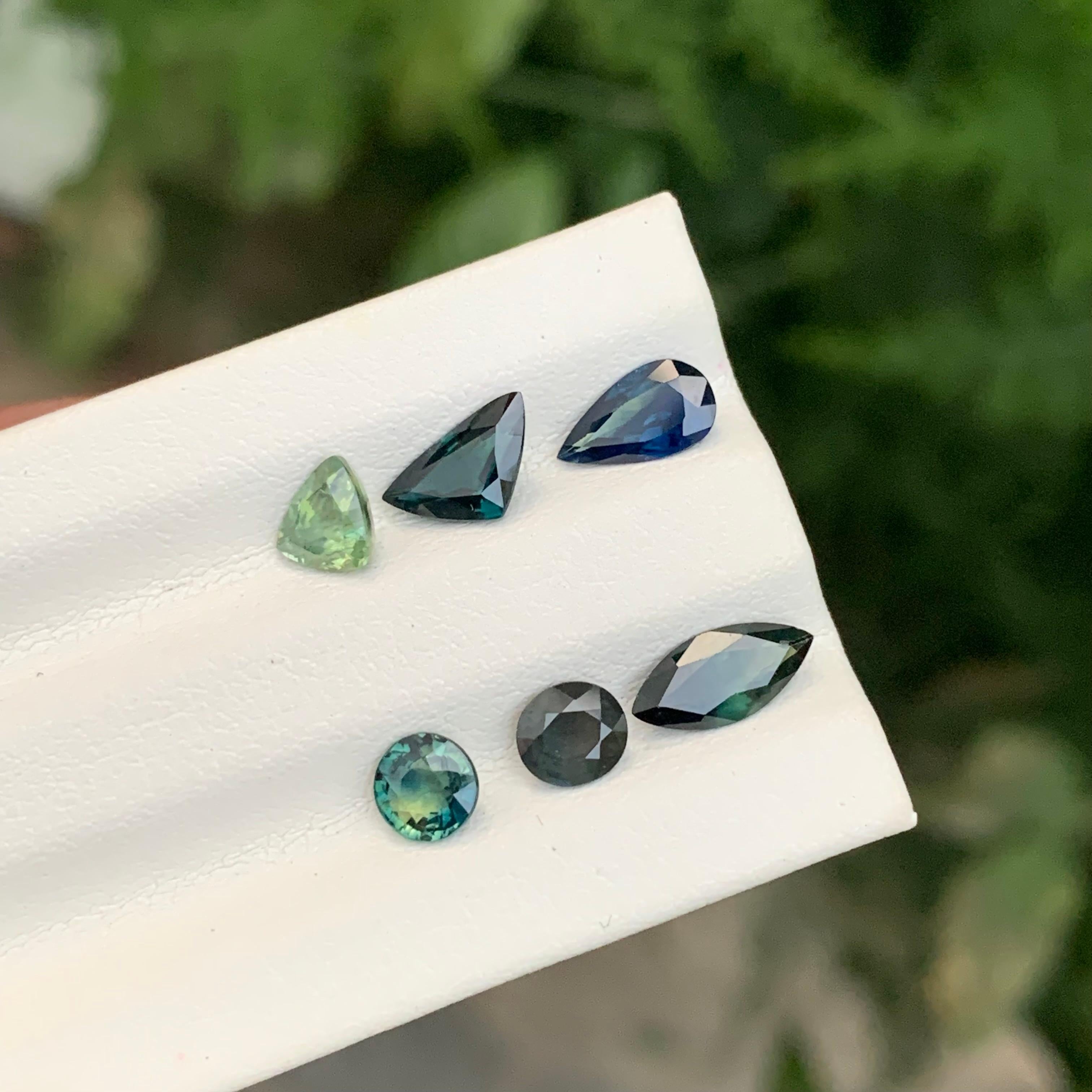 3.45 Carat Natural Loose Sapphires Lot Gemstone For Jewellery Making For Sale 2