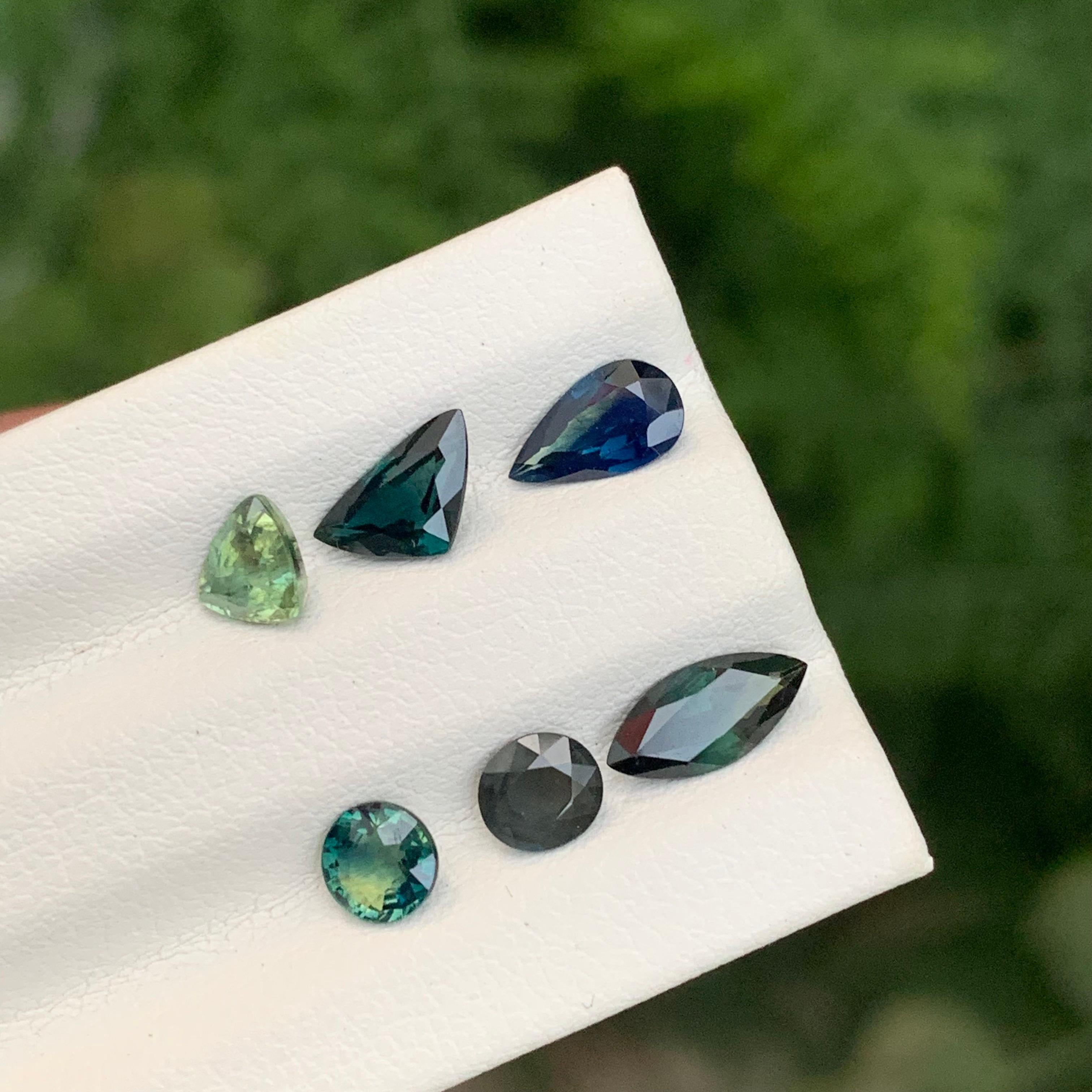 3.45 Carat Natural Loose Sapphires Lot Gemstone For Jewellery Making For Sale 3