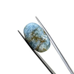 34.5 Carat Oval Cabochon Aquamarine Loose Gemstone