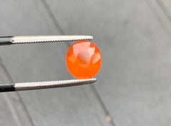 3,45 Carati di Granato Naturale di Colore Fanta Arancione Mandarino Vivido Taglio Rotondo Gemma