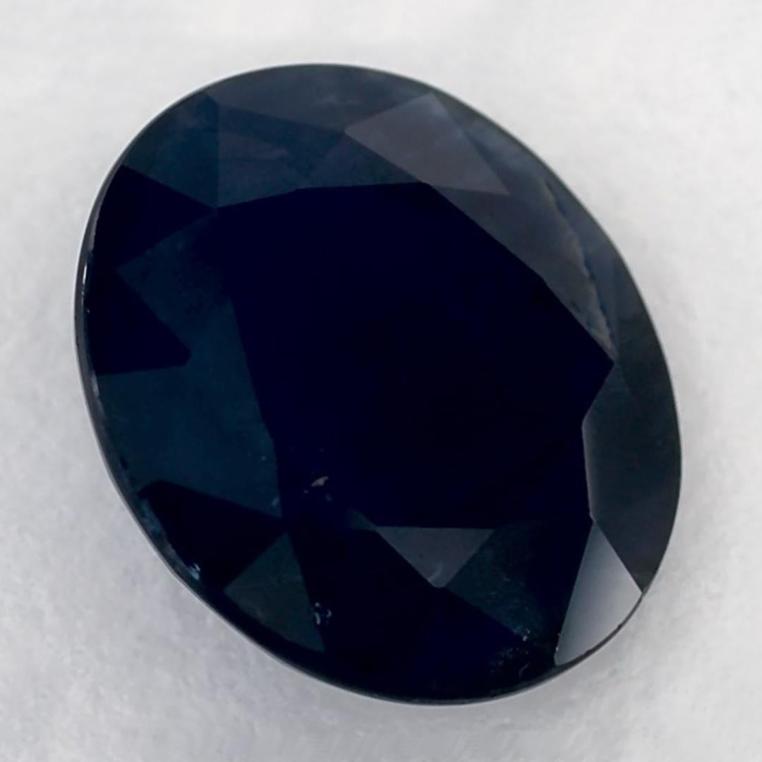 Taille ronde 3.45 Ct Blue Sapphire Round Loose Gemstone (pierre précieuse en vrac) en vente
