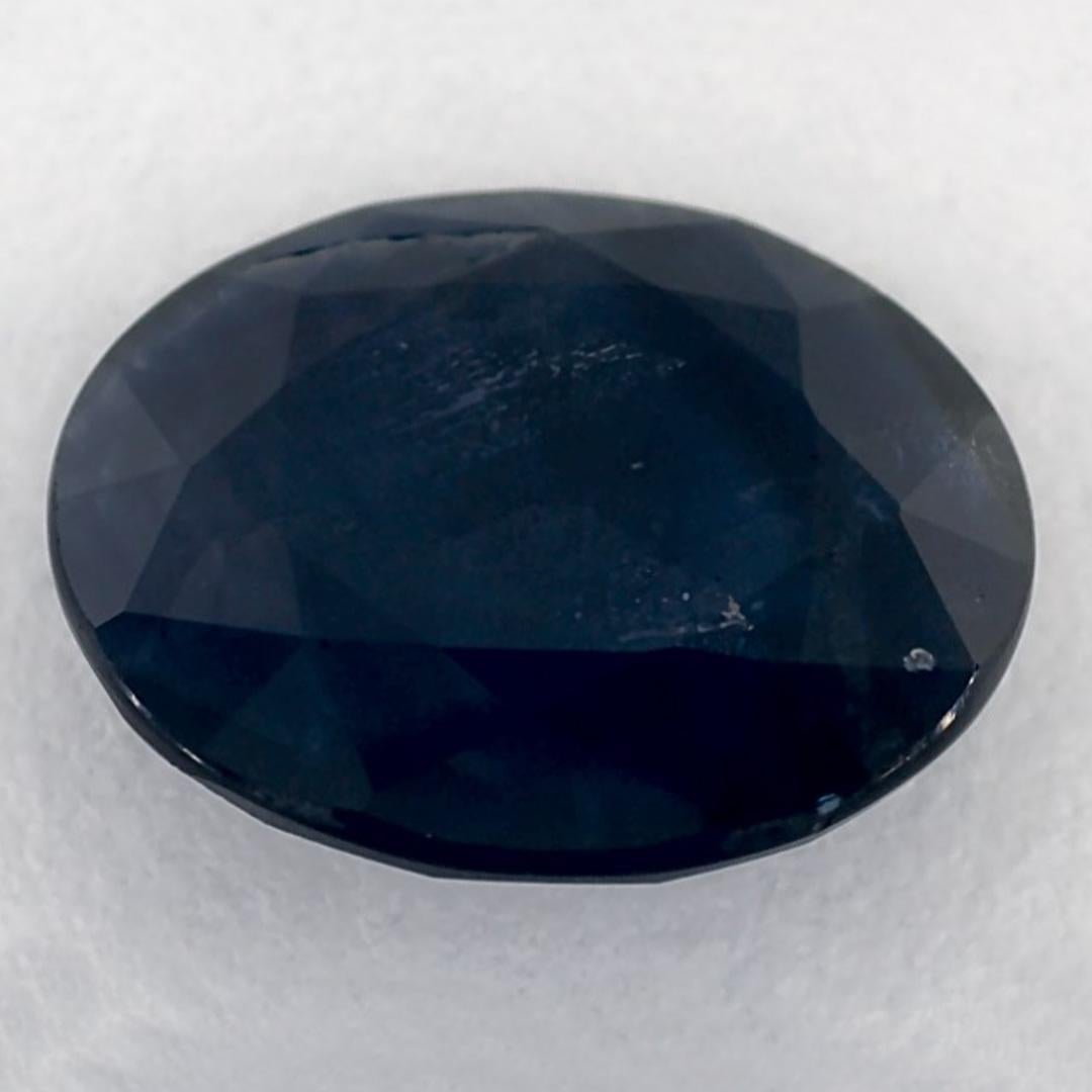 3.45 Ct Blue Sapphire Round Loose Gemstone (pierre précieuse en vrac) Neuf - En vente à Fort Lee, NJ