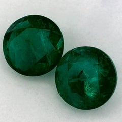 3.45 Ct Emerald Round Loose Gemstone