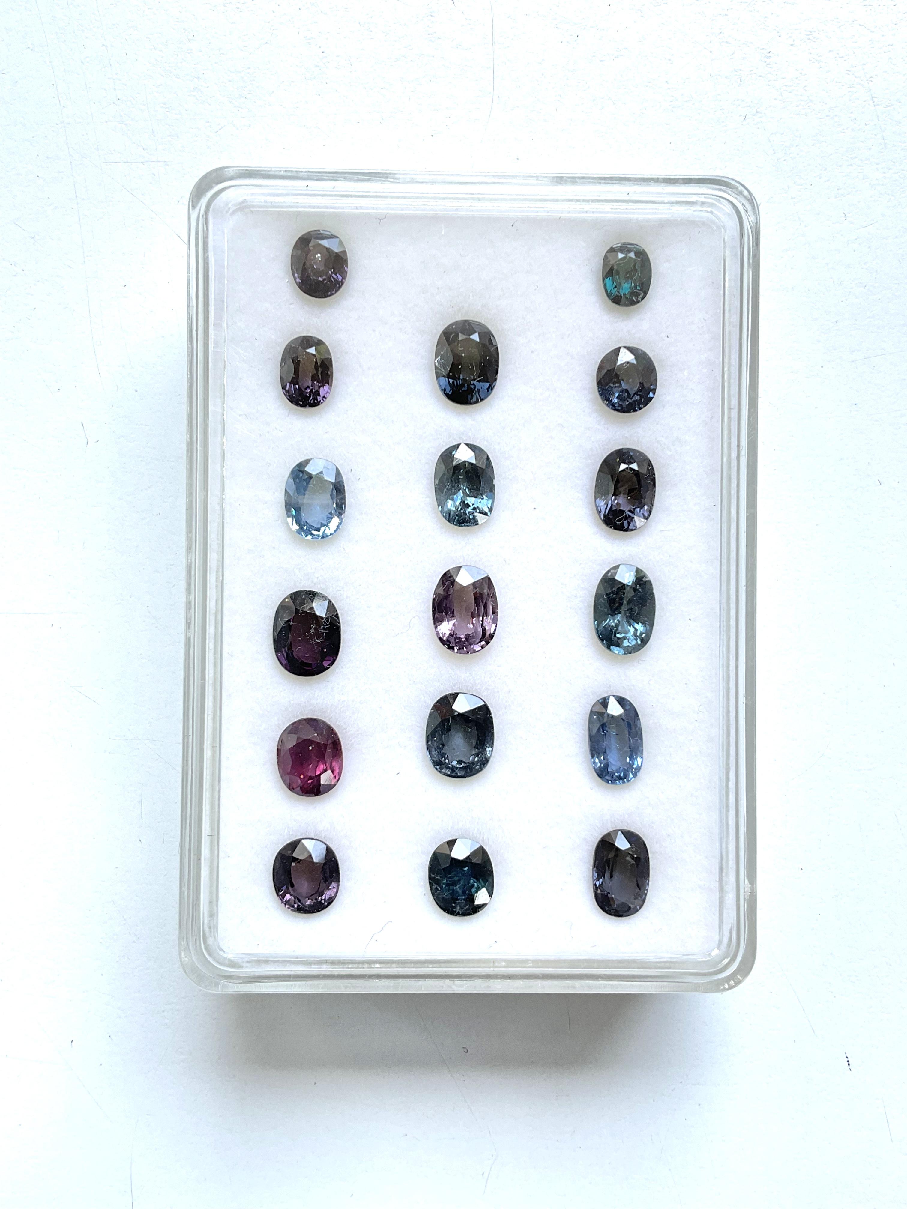 34.50 Carat Blue Spinel Tanzania Oval Faceted Natural Cut stone Fine Jewelry Gem In New Condition For Sale In Jaipur, RJ