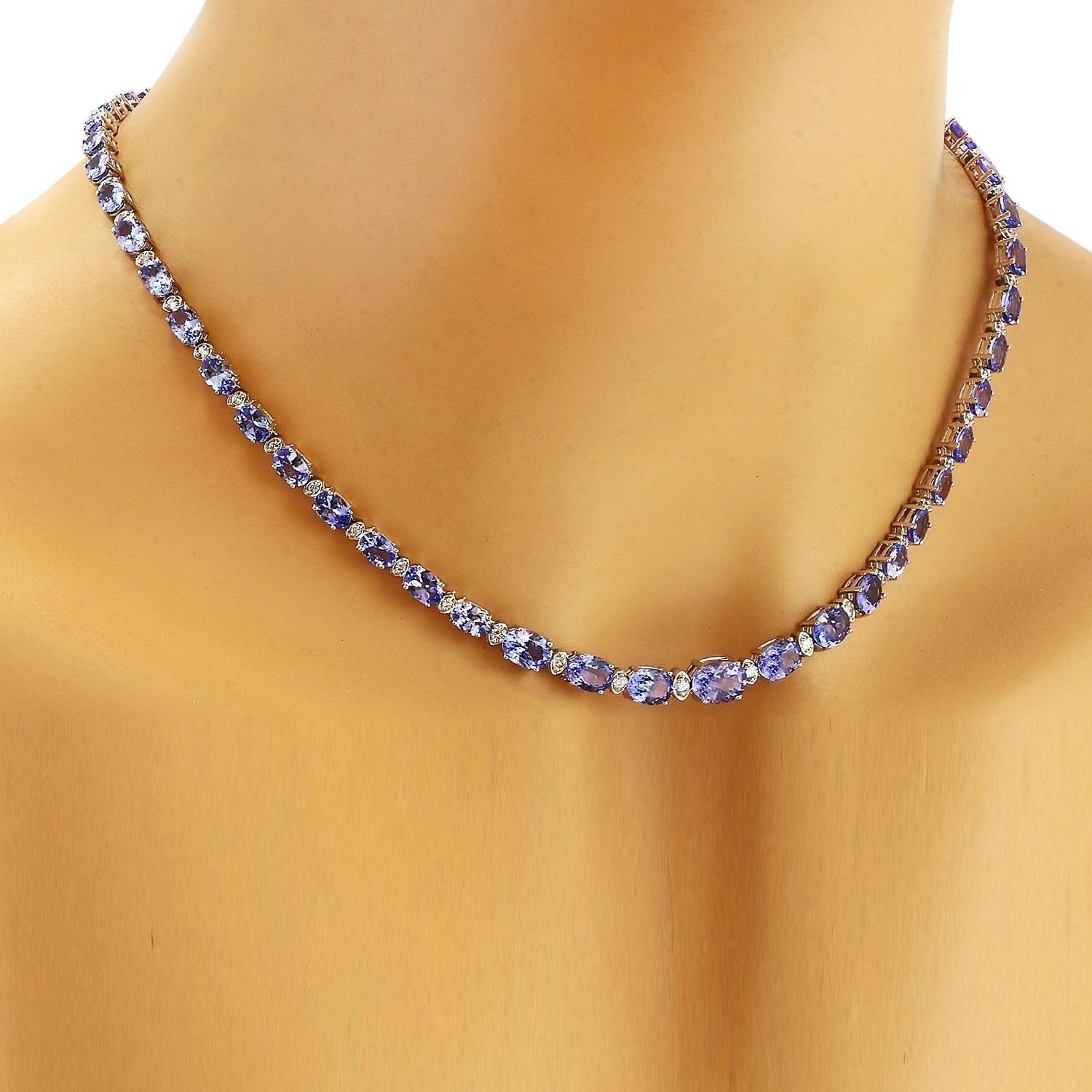 Tanzanite cheap tennis necklace