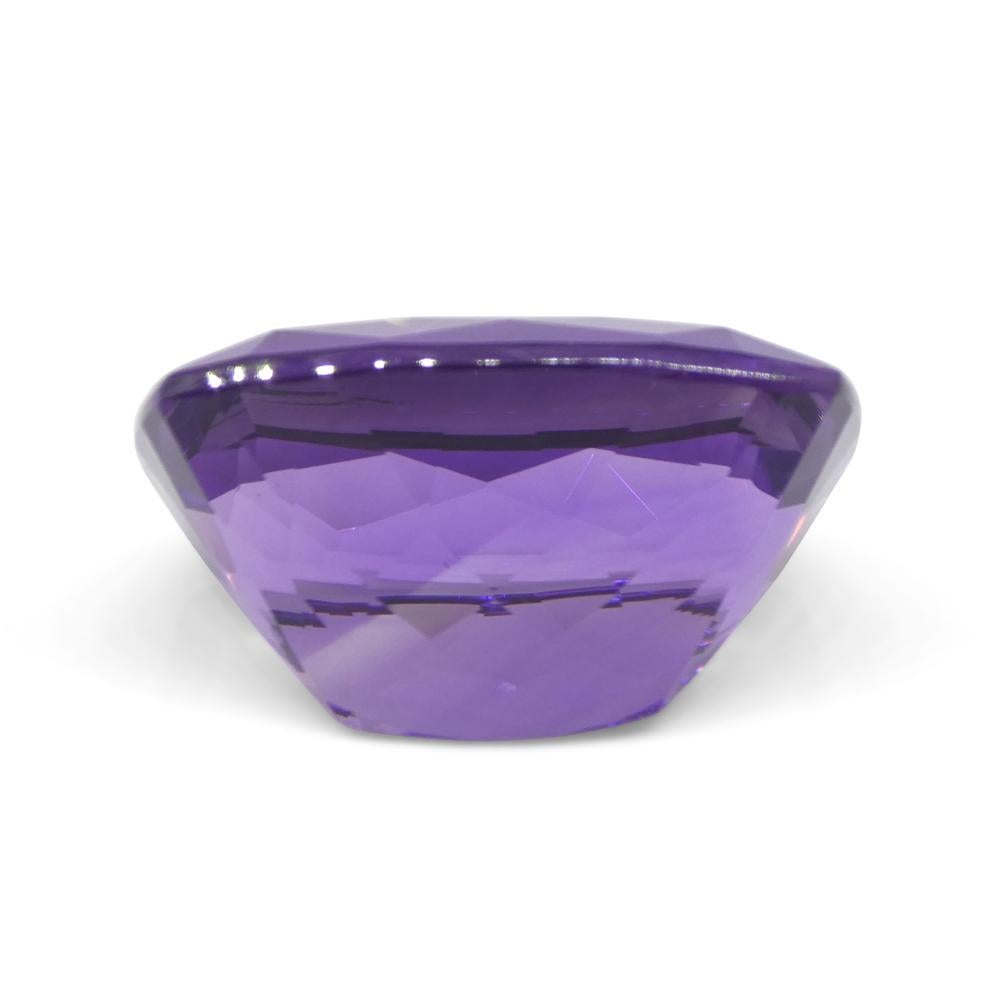 34.5ct Emerald Cut Purple Amethyst from Uruguay For Sale 8