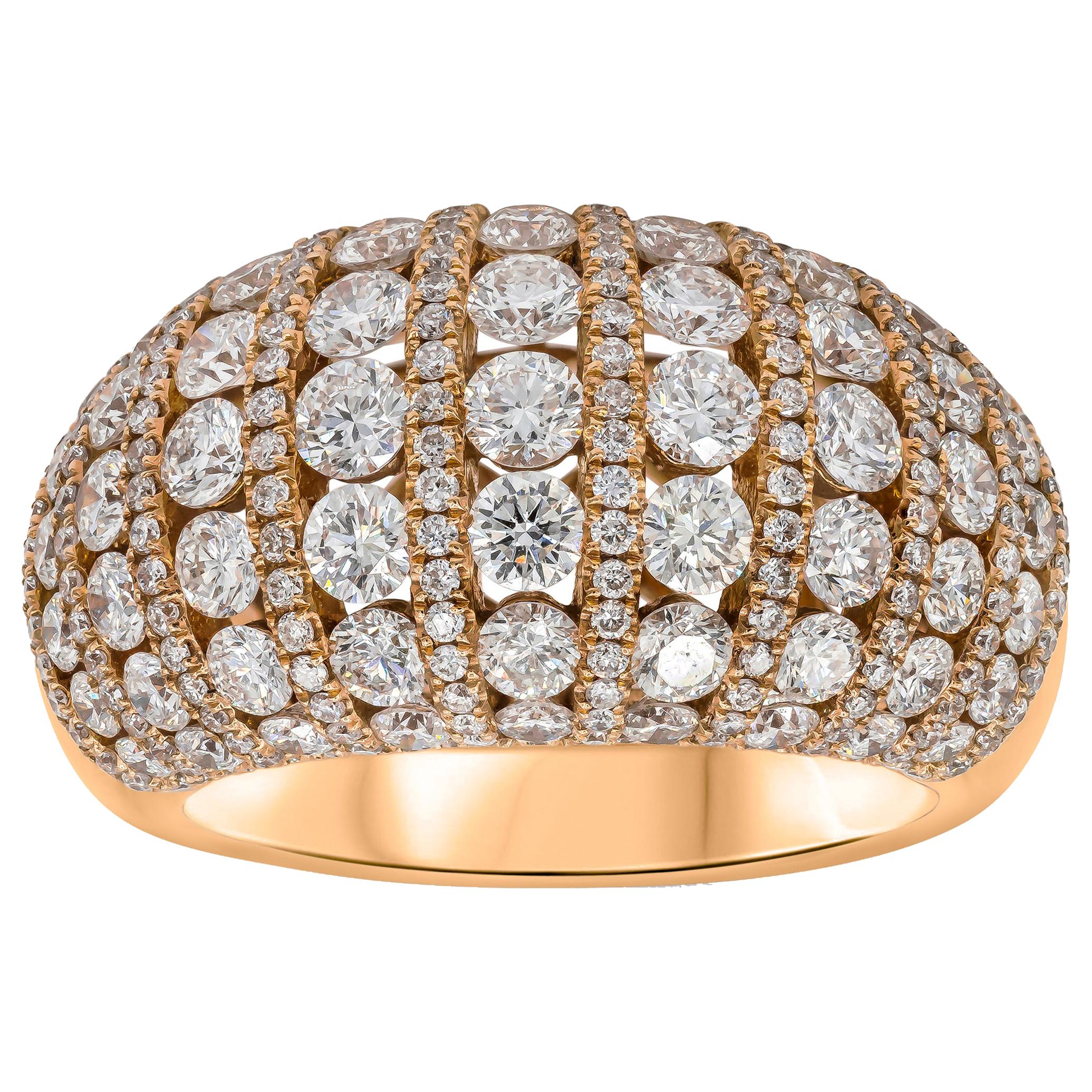 Roman Malakov 3.46 Carat Diamond Fashion Dome Ring