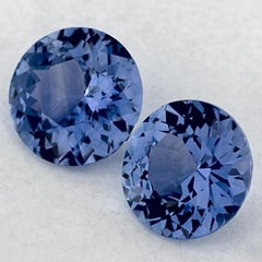 3.46 Ct Blue Sapphire Round Loose Gemstone
